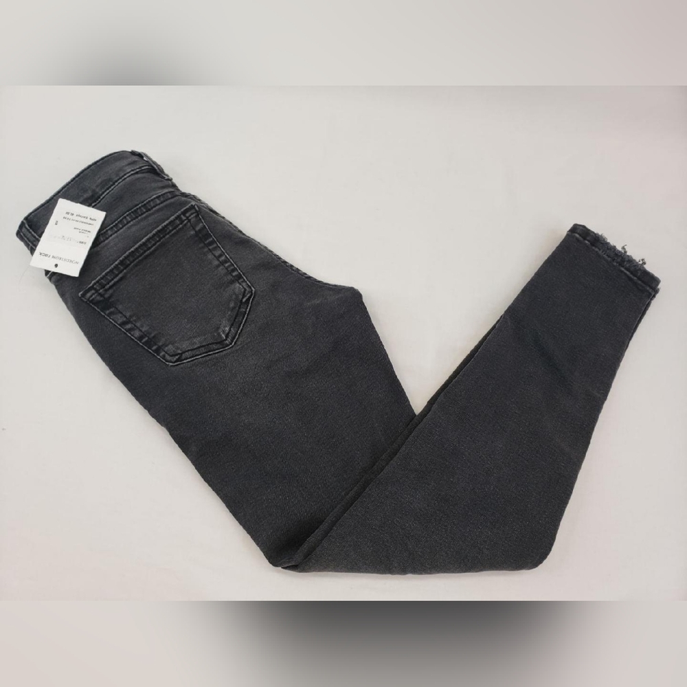 NWT Topshop Jamie Jeans Women's Size W25 L30 BLACK WASH Mid -Rise Skinny Jeans